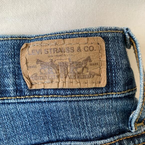 Levis 515 bootcut blue jeans medium wash light stretch size 12 Long - Picture 6 of 13